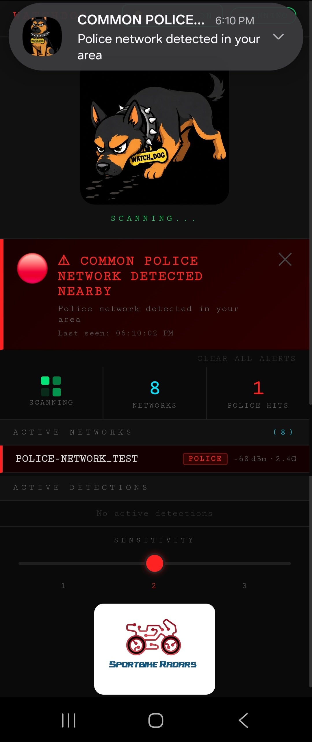 ANDROID // WATCH_DOG POLICE SCANNER APP