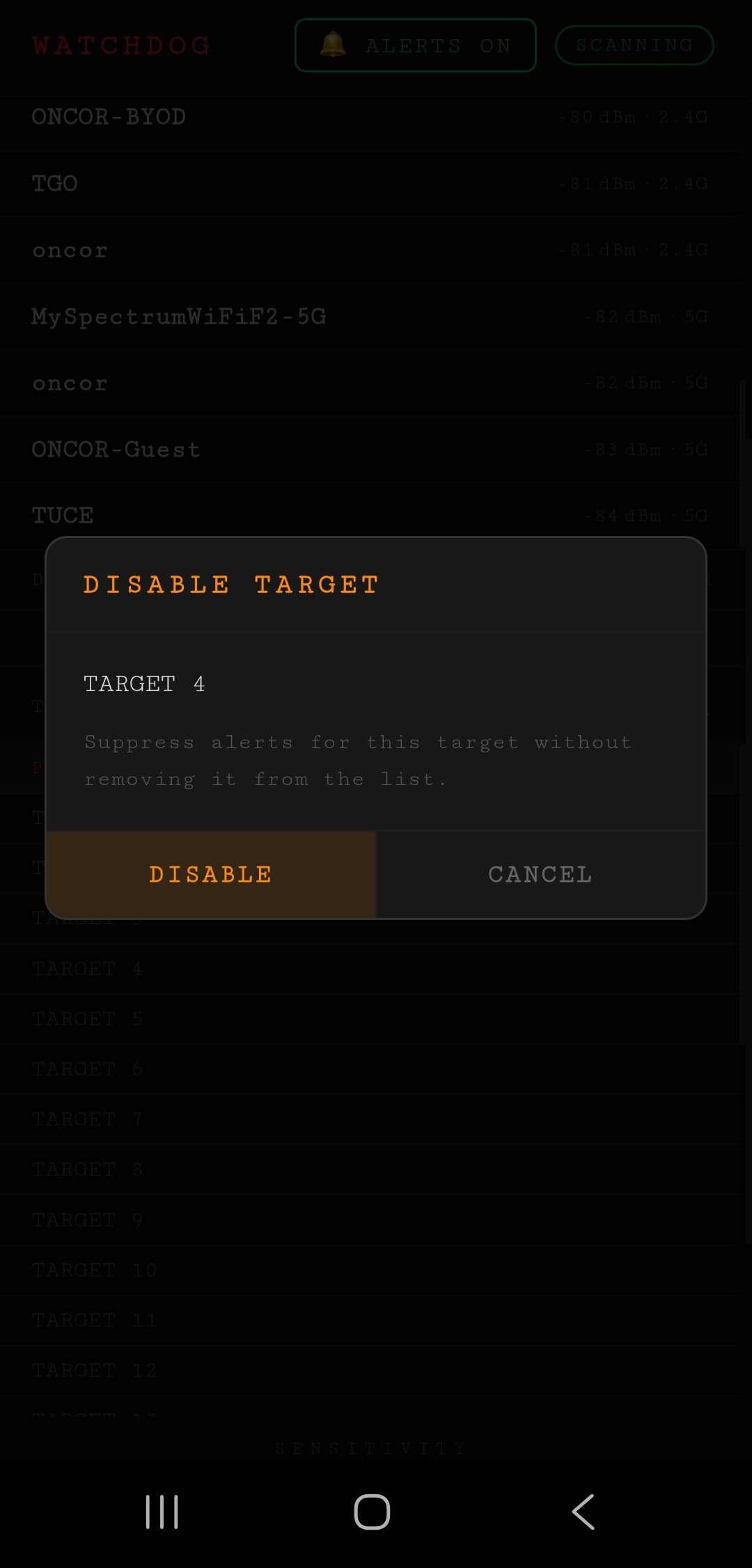 ANDROID // WATCH_DOG POLICE SCANNER APP
